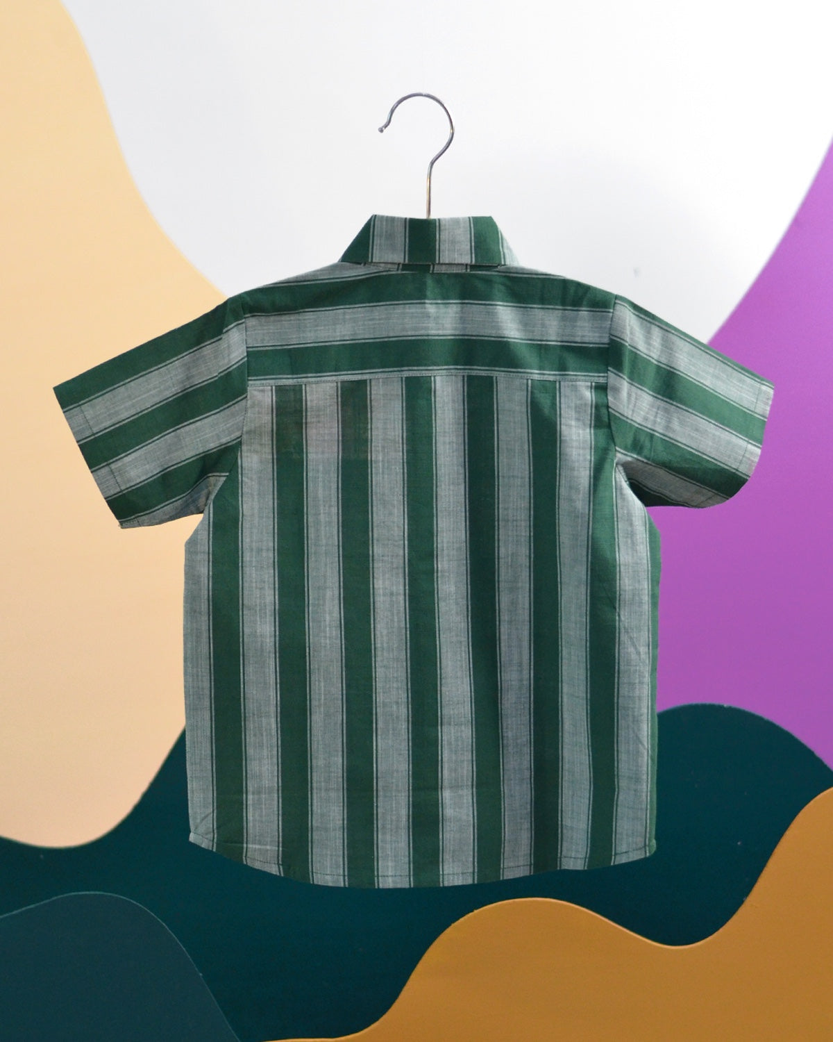 Lush Striped Cotton Casual Shirt