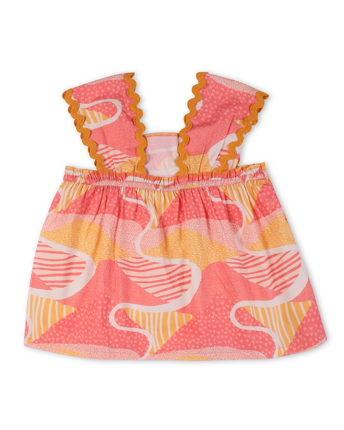 Candy Escape Printed Cotton Co-Ord Set, Pink and Yellow