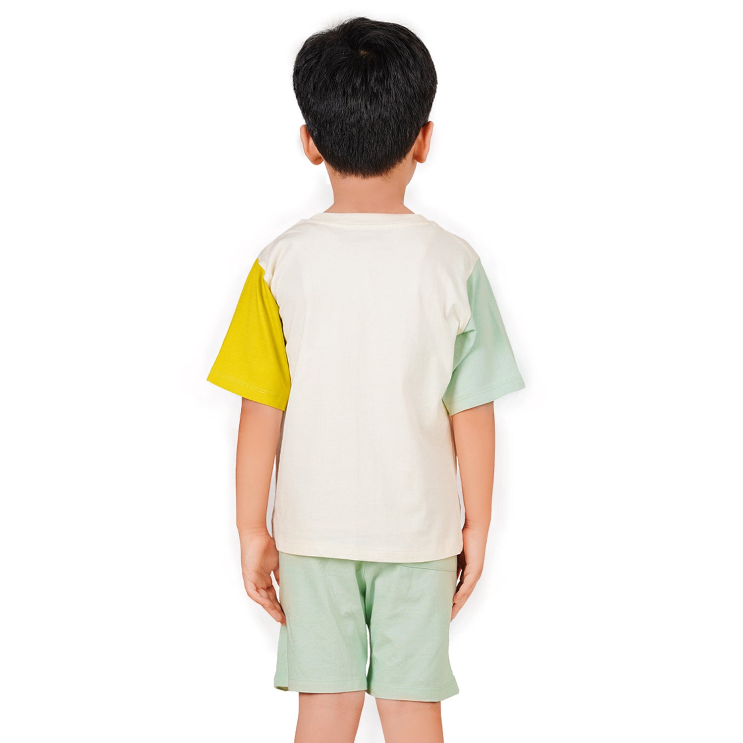 Miko Lolo Coral Dream T-shirt with Aqua Shorts Unisex Set