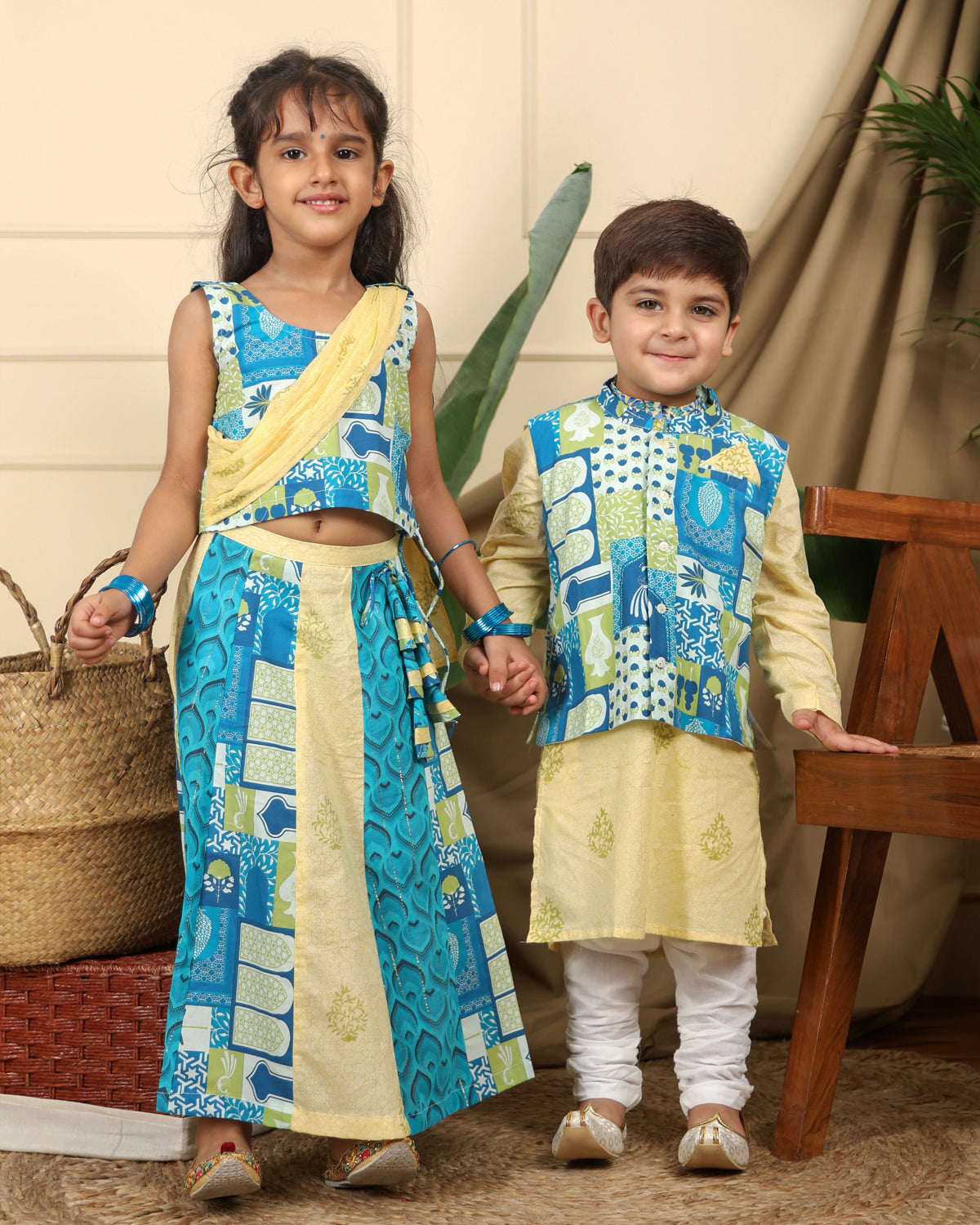 Festive Wear Nehru Jacket Set For Boys