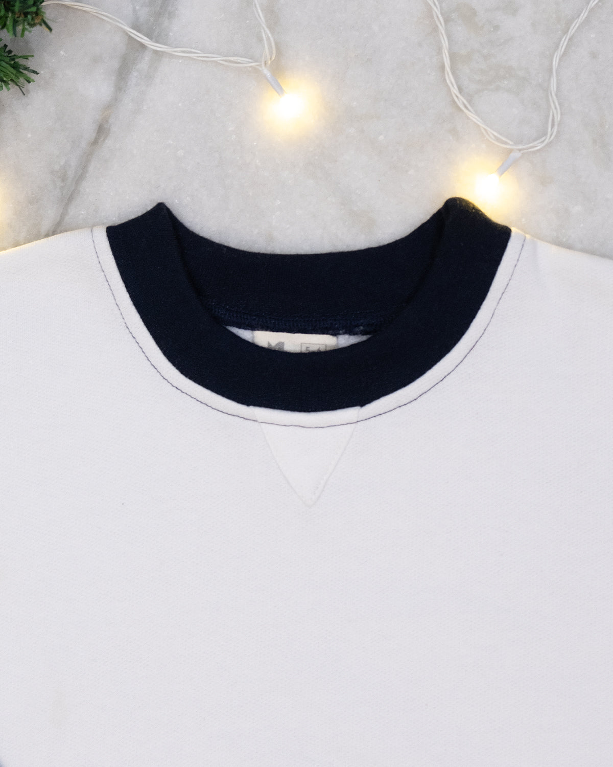 Vanilla Colour Block Unisex Sweatshirt in Cotton Fleece