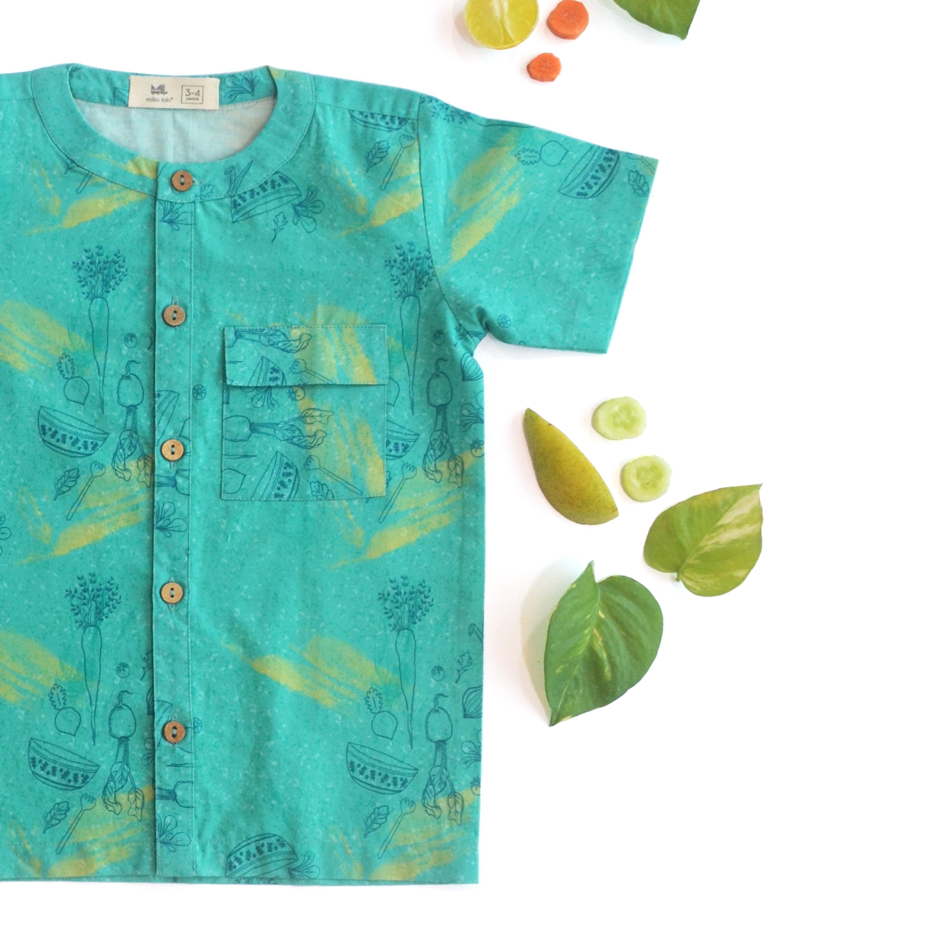 Teal Salad Casual Shirt | Rescue