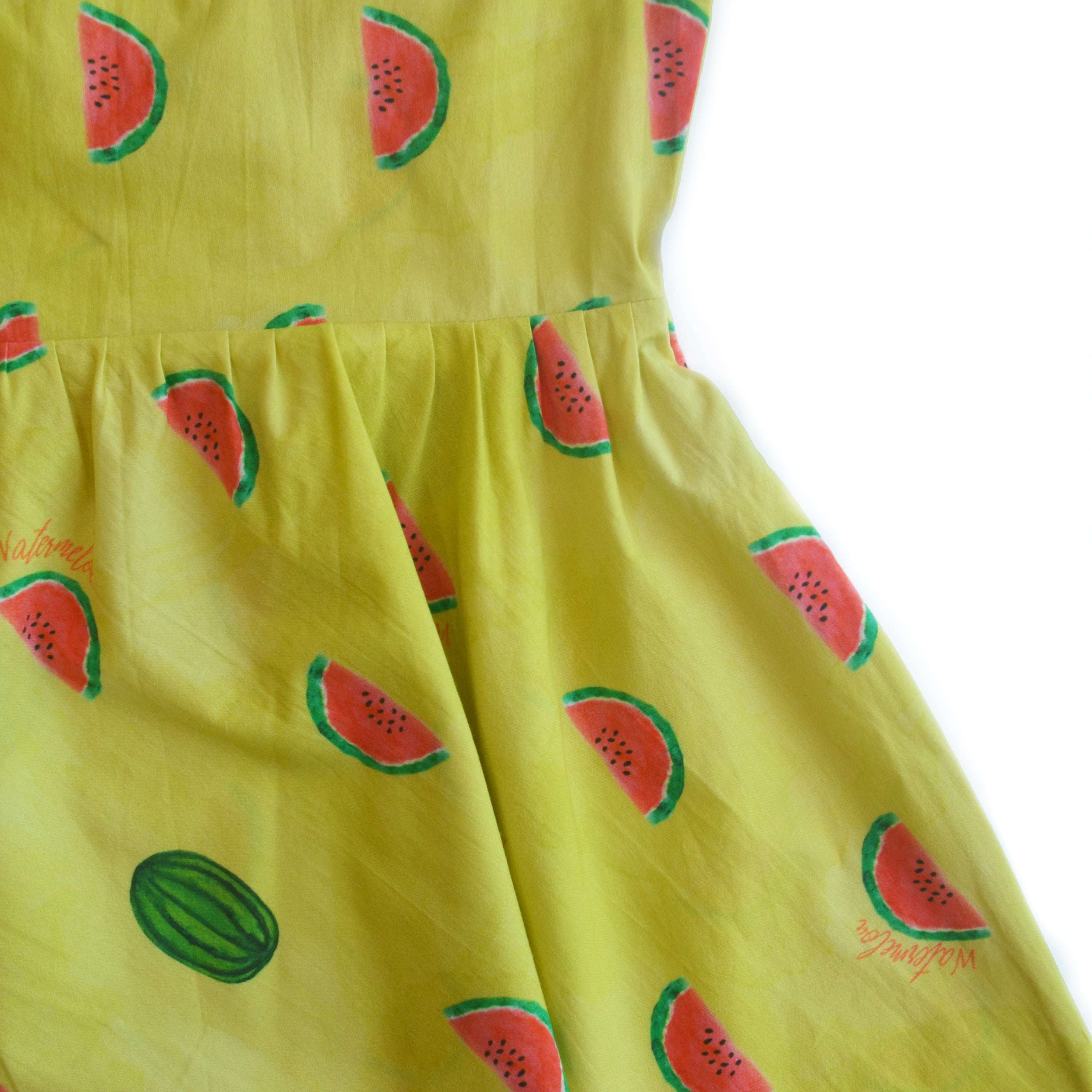 Watermelon Splash Handkerchief Hem Dress