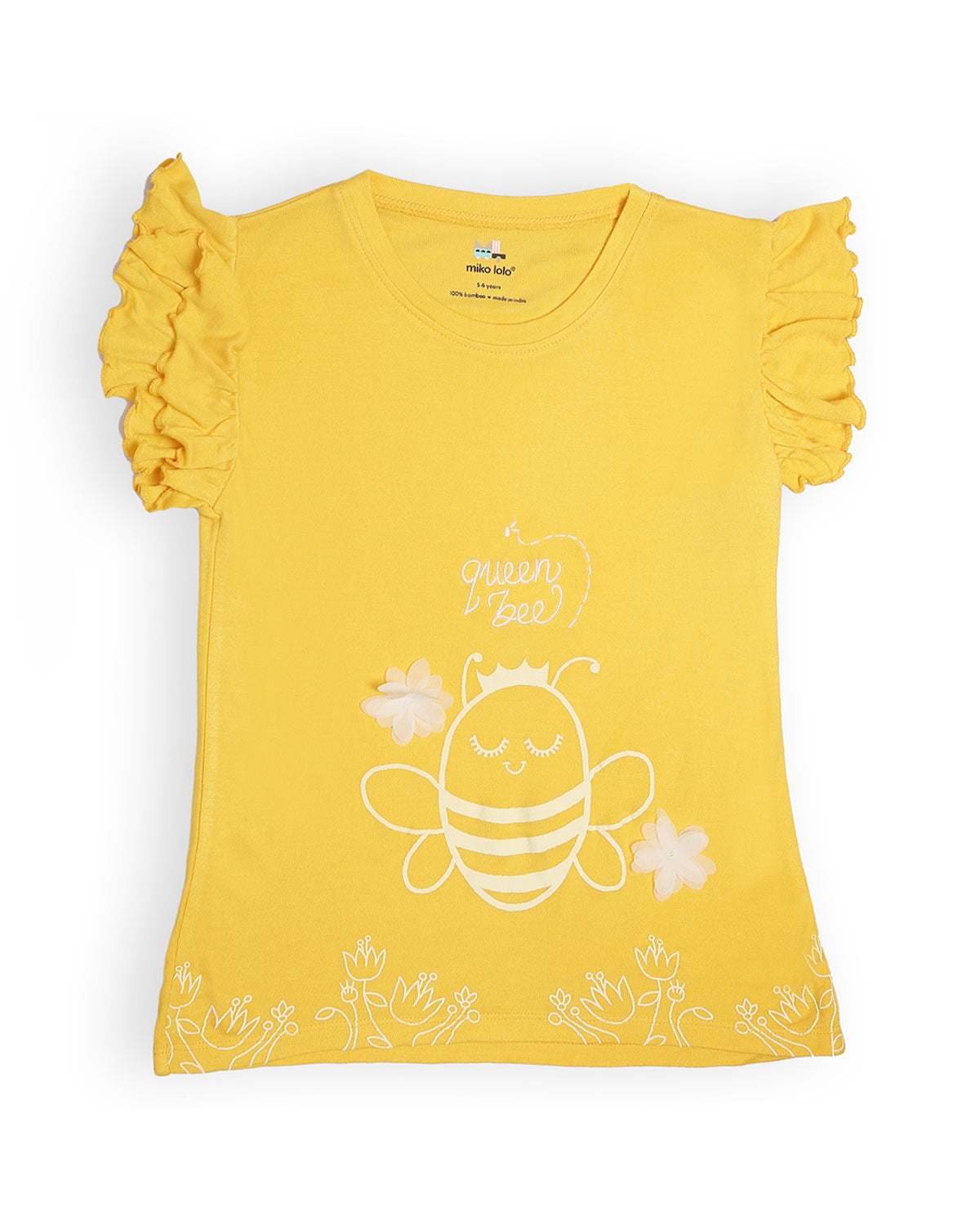 Queen Bee Yellow Frill T-Shirt