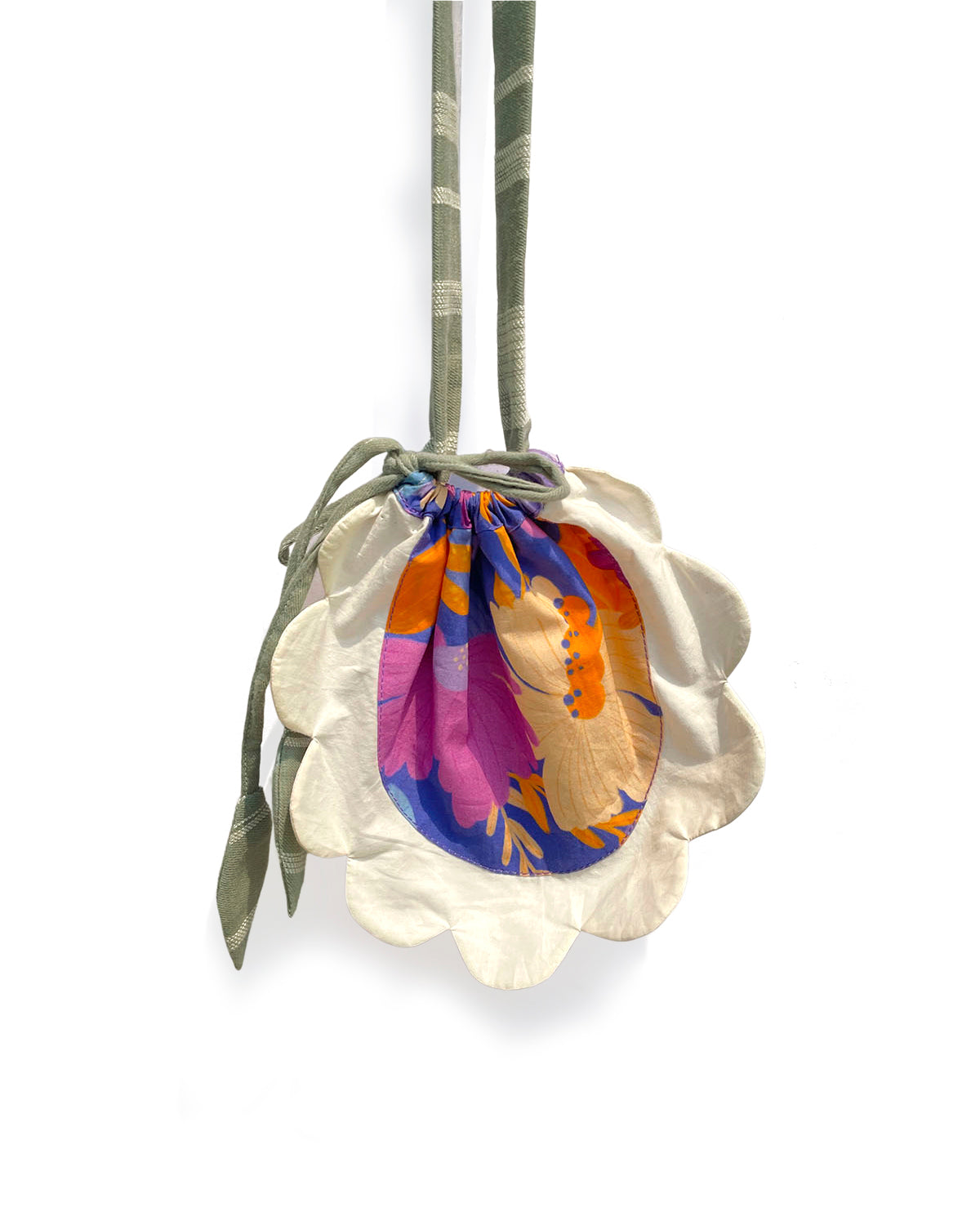 Daffy Flower Upcycled Sling Bag