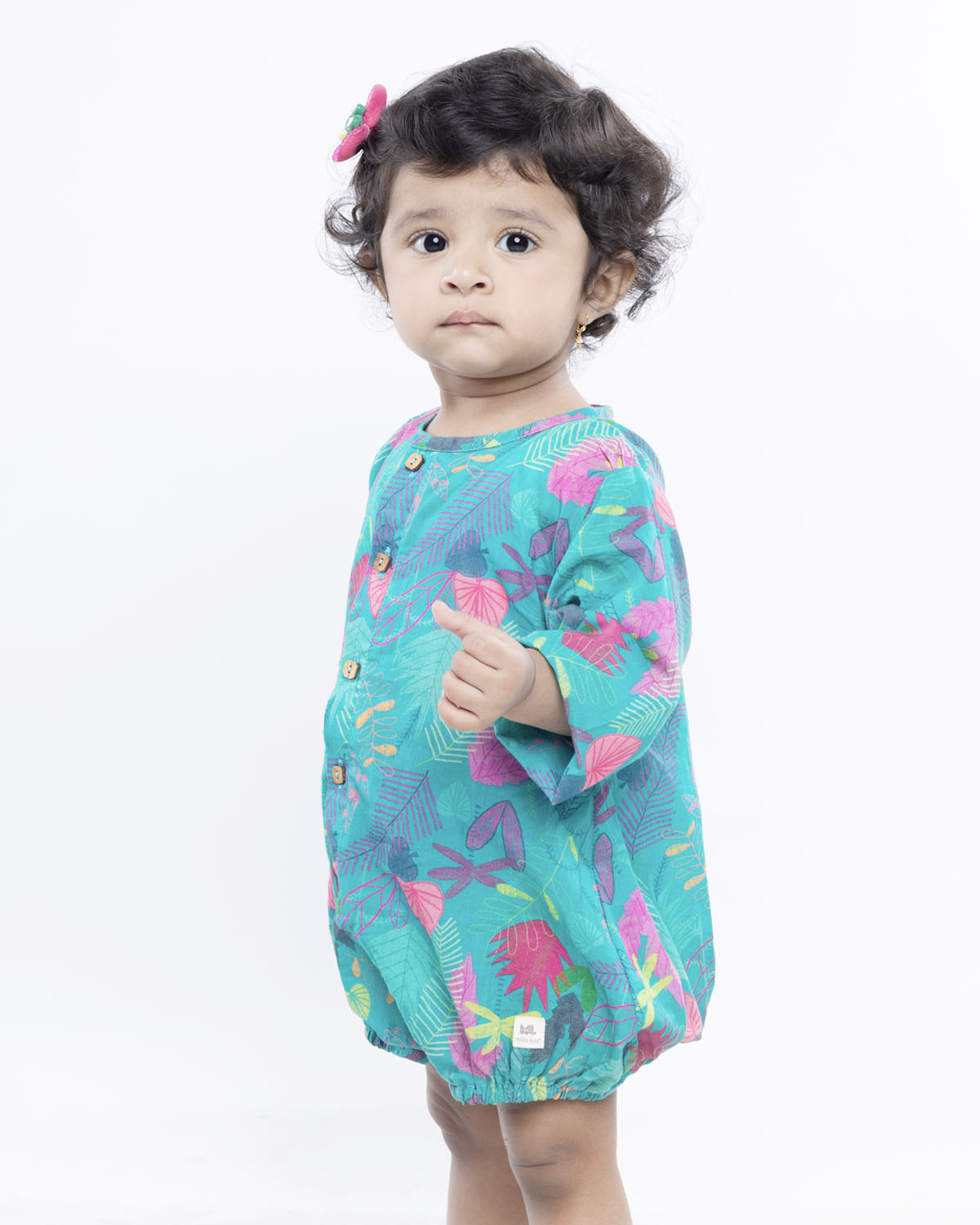 Green Leafy Full Sleeves Unisex Onesie