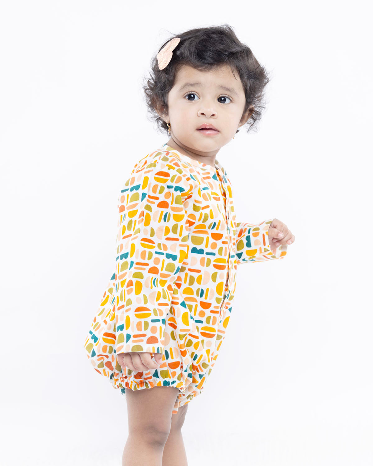 Macaroni Full Sleeves Unisex Onesie