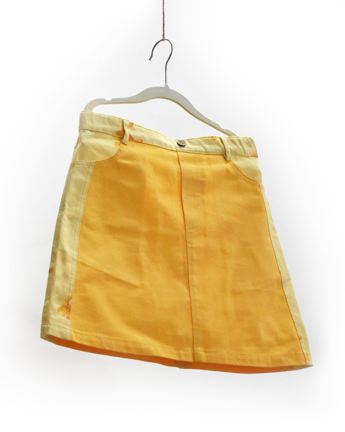 'Kitty Kat' Yellow A-Line Skirt