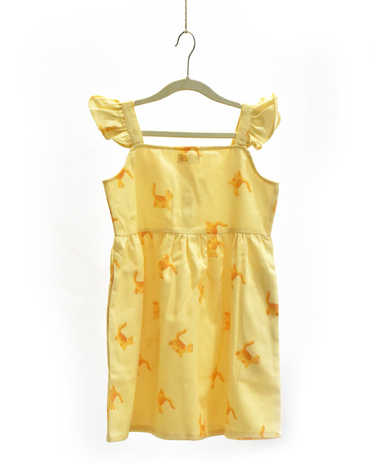 'Kitty Kat' Yellow Frilly Frock | Rescue