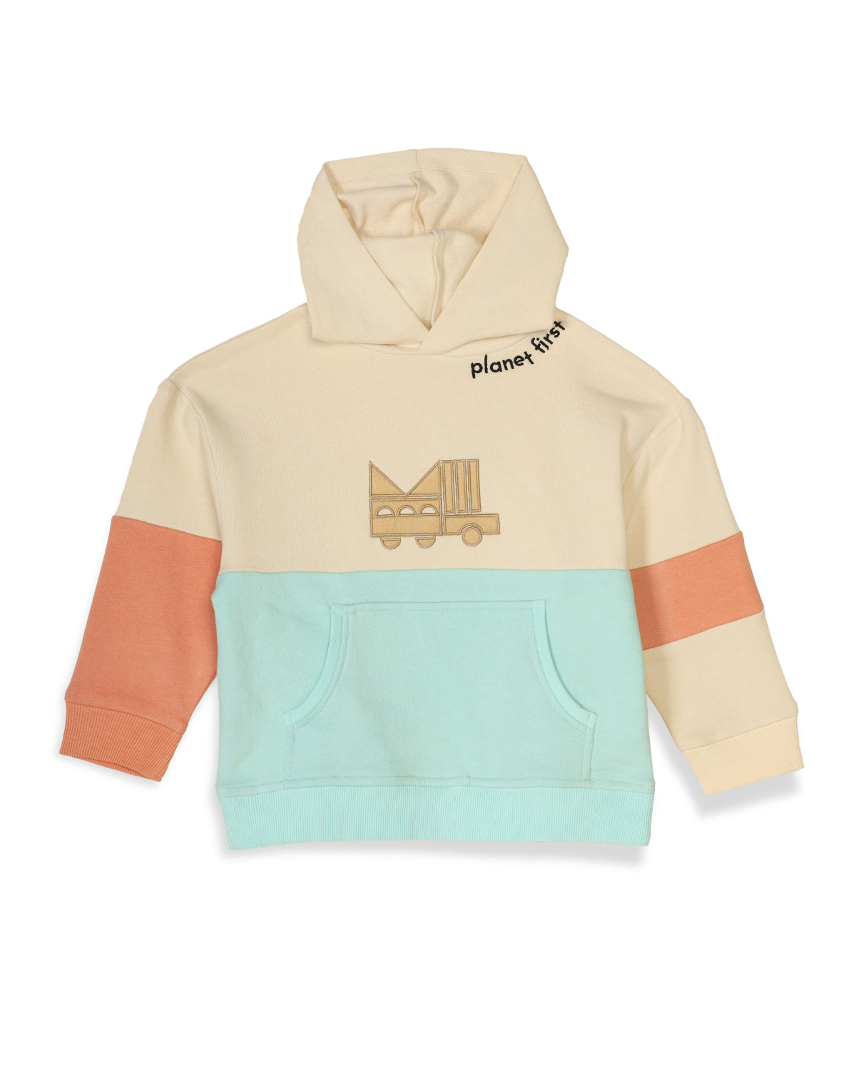 Planet First Colour Blocked Unisex Hoodie